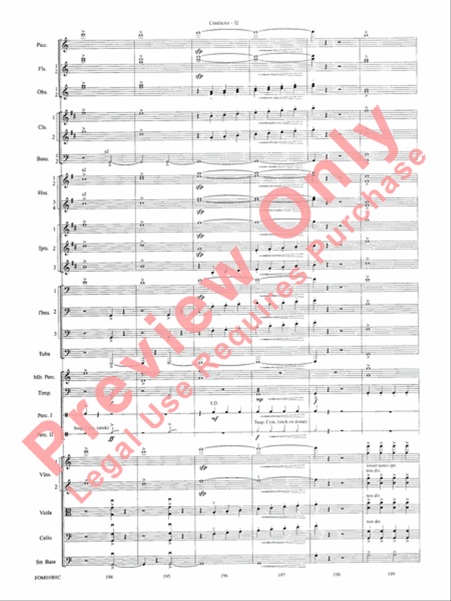 My Fair Lady (Medley) Full Orchestra scores gallery preview page 34