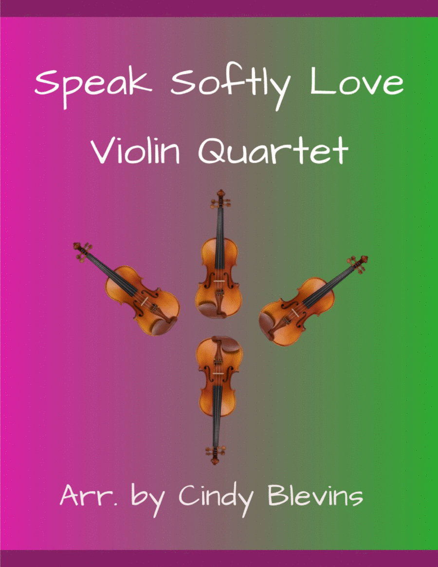Speak Softly Love String Quartet scores gallery preview page 1