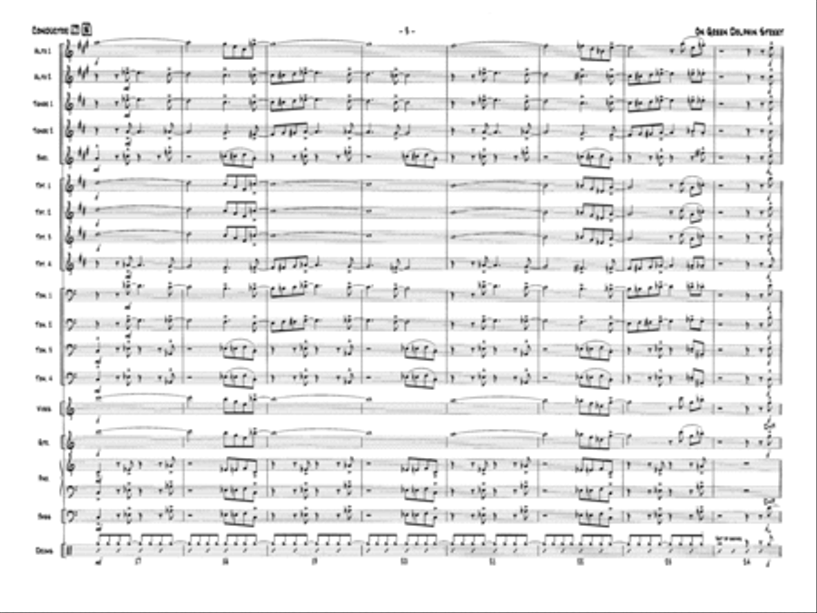 On Green Dolphin Street: Score Jazz Ensemble scores gallery preview page 5