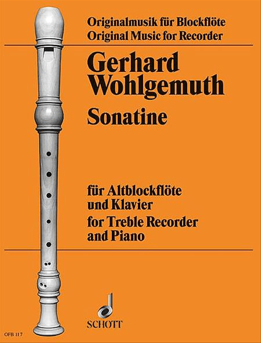Sonatina for Treble Recorder and Piano Alto Recorder scores gallery preview page 1