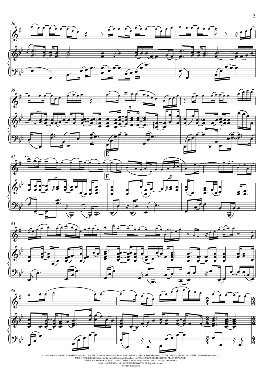 Goodness Of God Goodness Of God Alto Saxophone scores gallery preview page 3