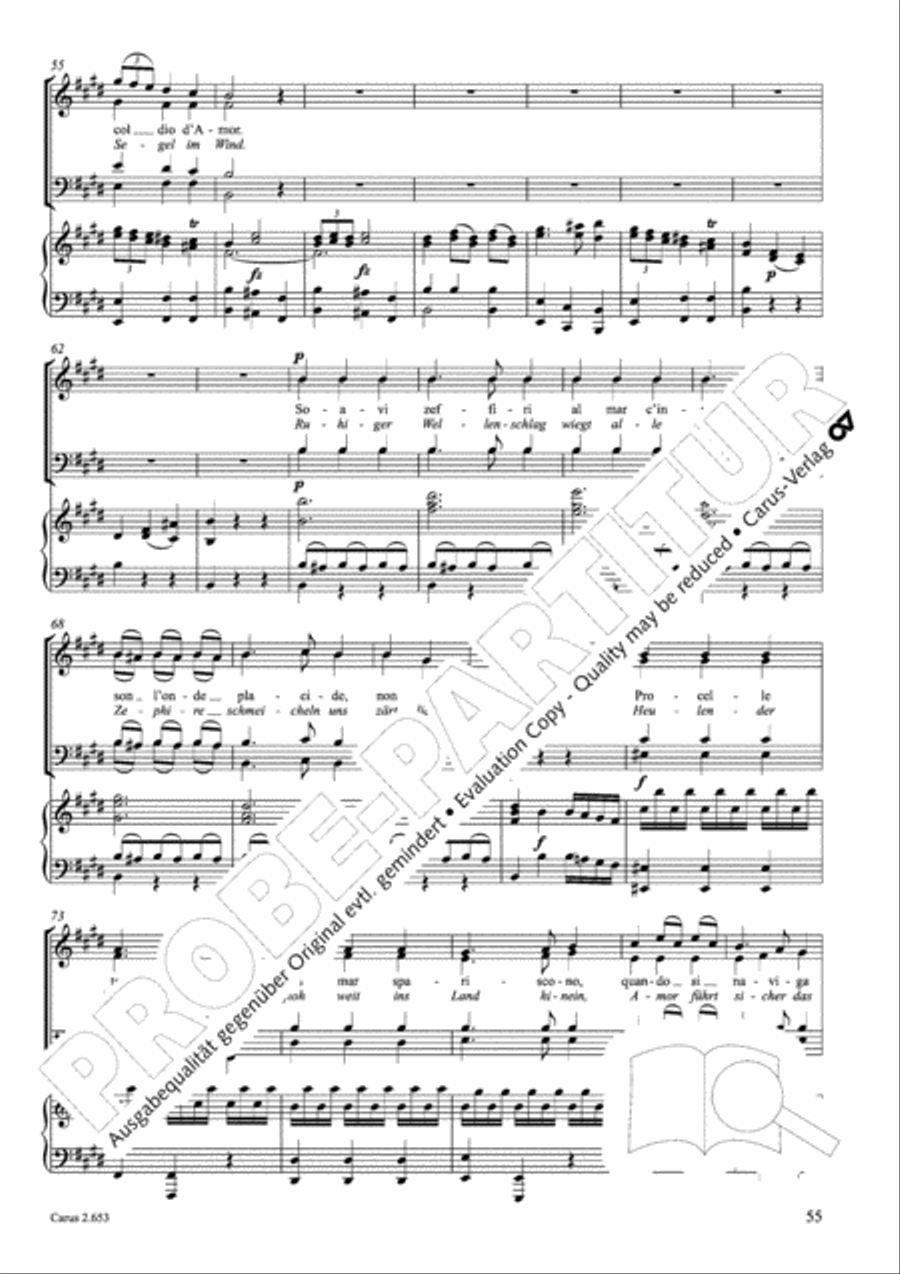 Choral collection Great Opera Choruses - Mozart * Haydn (choir & piano) Choir scores gallery preview page 66