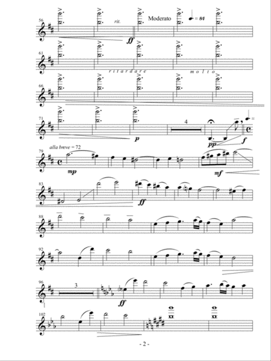 PARTS-Changes Upon Changes - 1st. Violin Violin scores gallery preview page 2