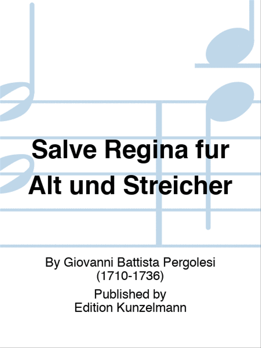 Salve Regina for alto and strings Violin scores gallery preview page 1