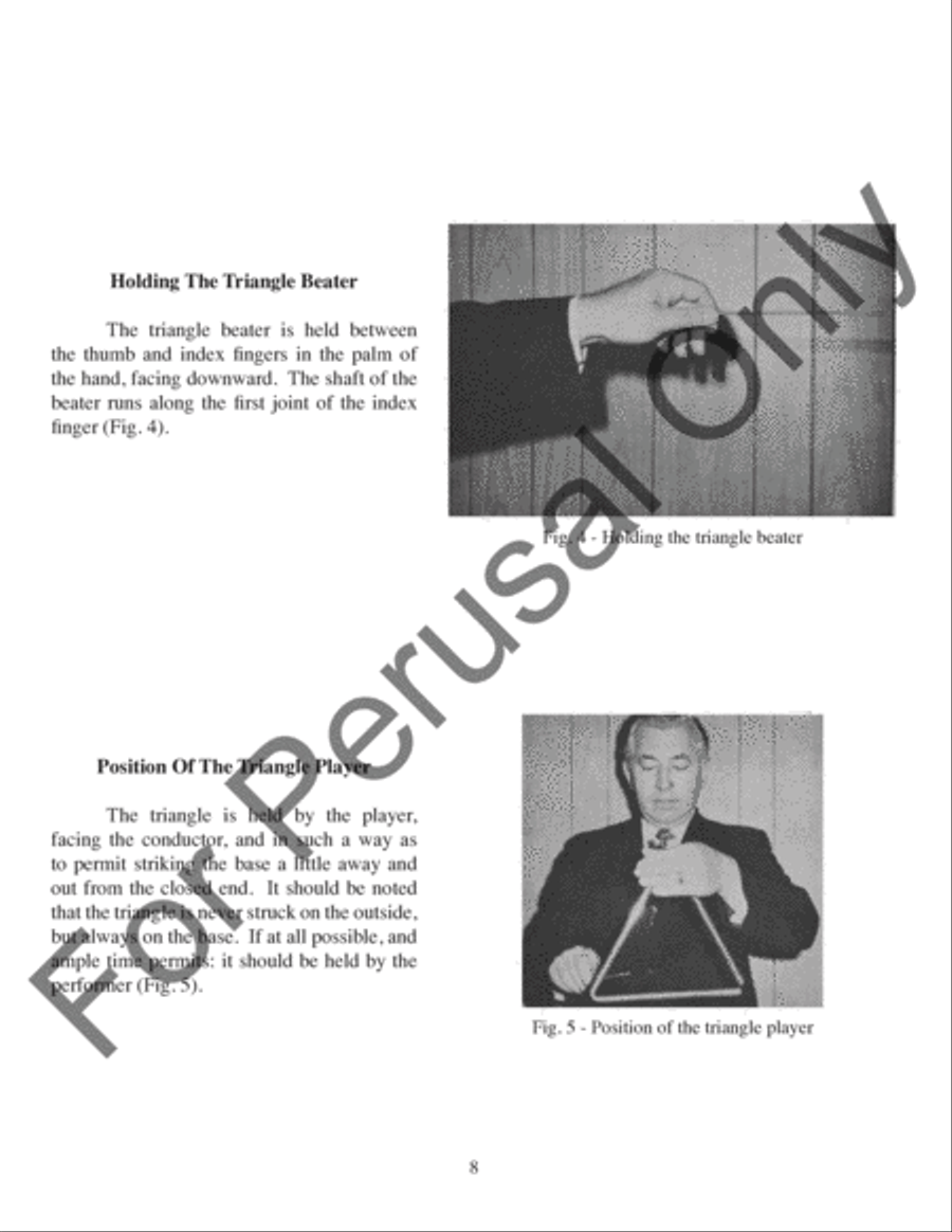 Techniques and Exercises for Playing Triangle, Tambourine, and Castagnets Percussion scores gallery preview page 9