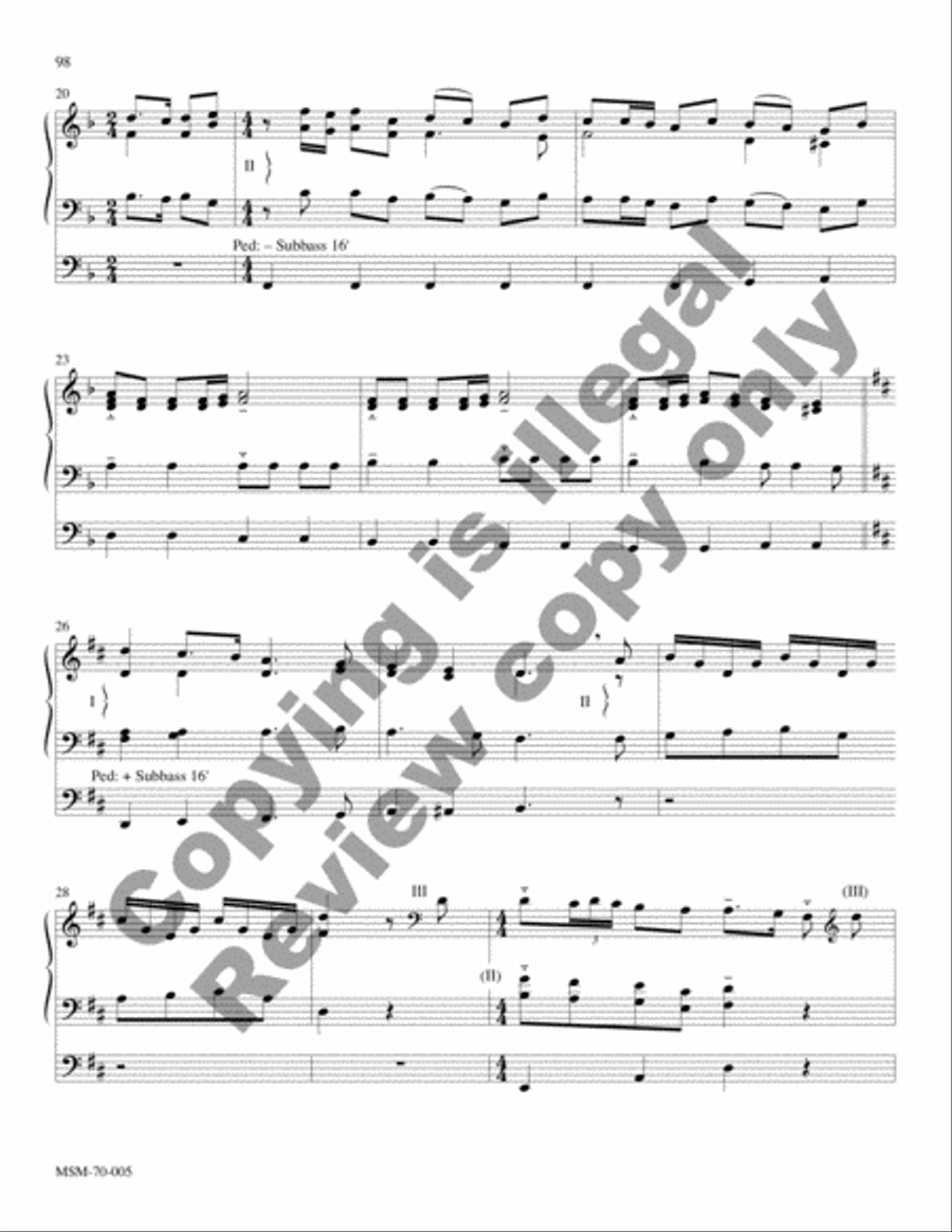 Savior of the Nations, Come (Full Score) Choir scores gallery preview page 42