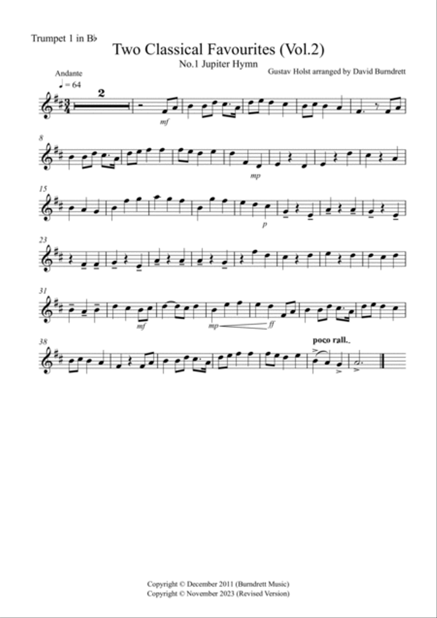 2 Classical Favourites for Brass Quartet (volume two) Brass Quartet scores gallery preview page 6