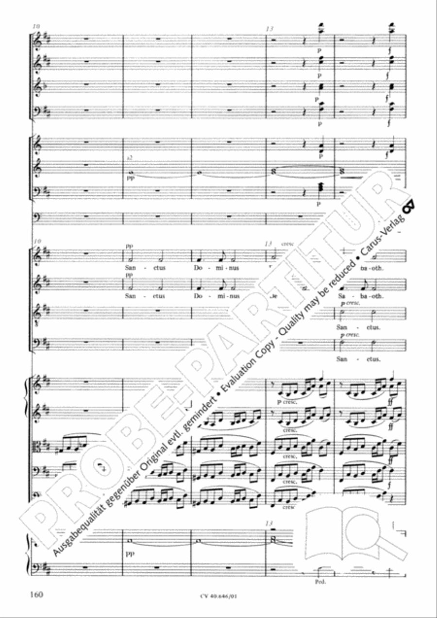 Mass in A Major (2 versions) STB scores gallery preview page 171