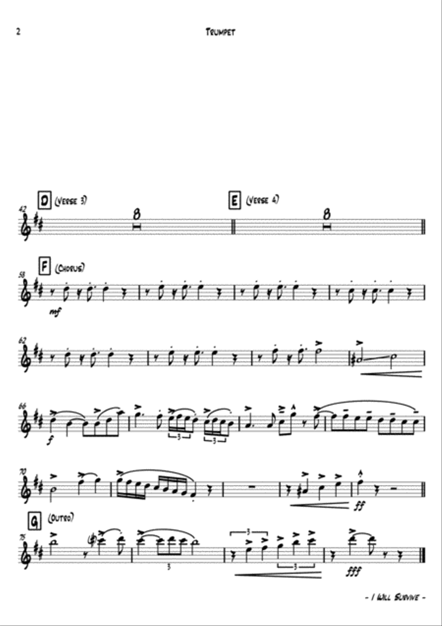 I Will Survive I Will Survive Jazz Ensemble scores gallery preview page 3