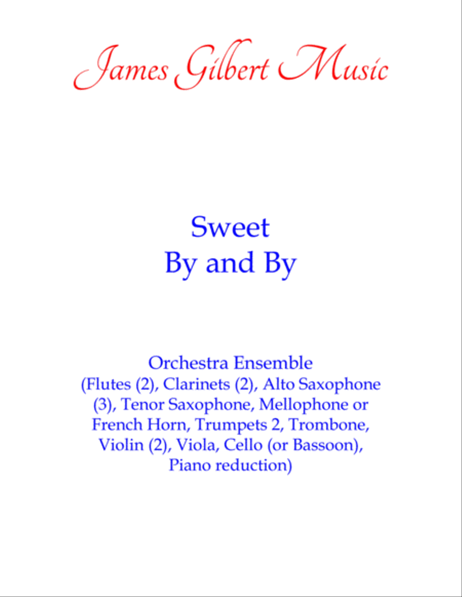 Sweet By And By (There's A Land That Is Fairer Than Day) Full Orchestra scores gallery preview page 1