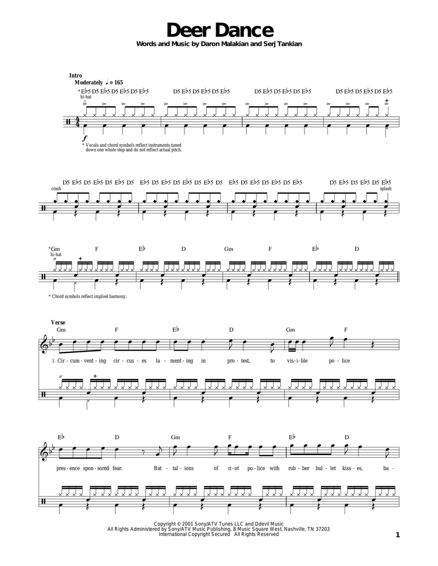 Deer Dance Deer Dance Drum Set scores gallery preview page 1