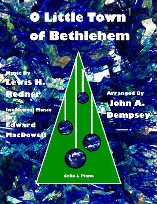 O Little Town of Bethlehem (in G Major): Cello and Piano