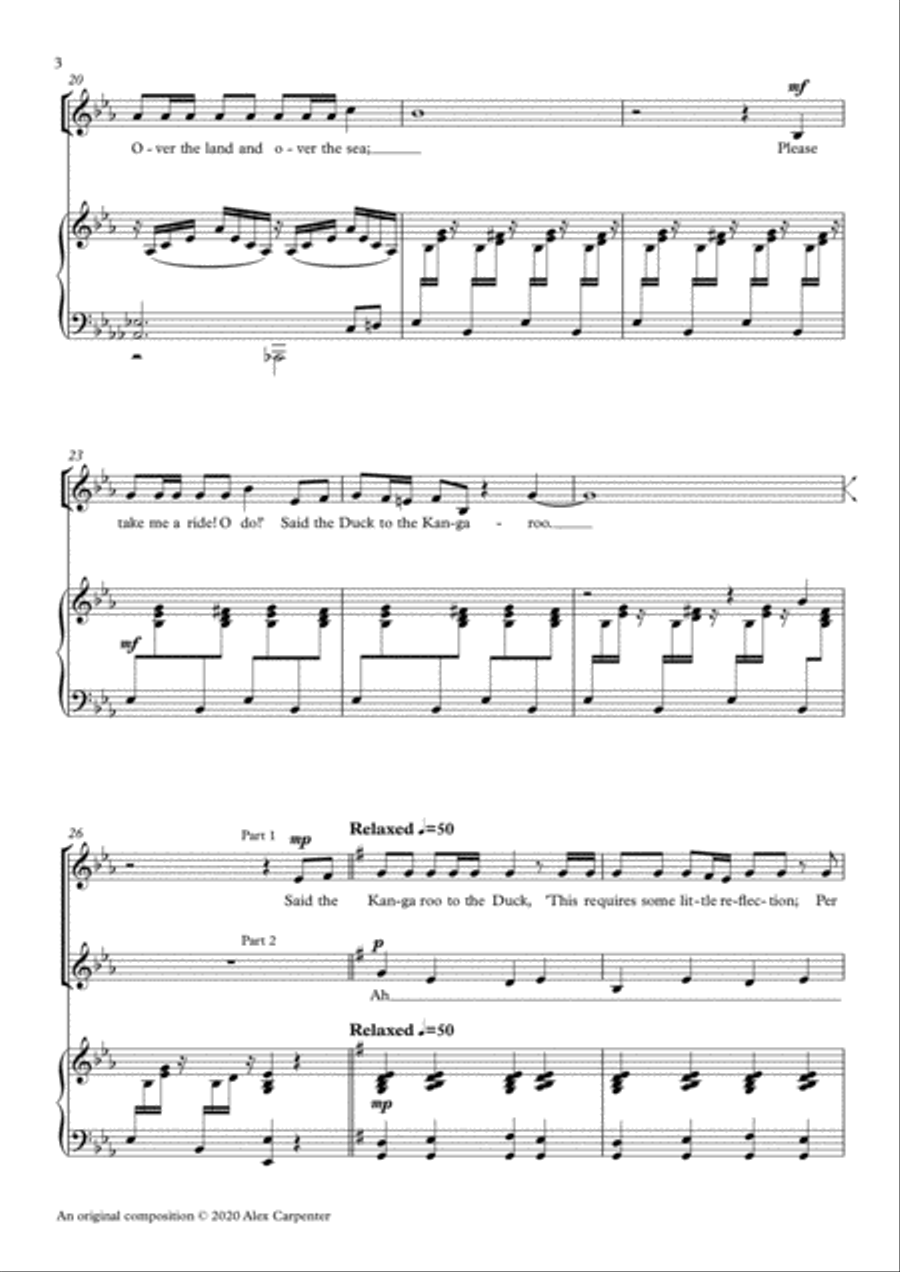 The Duck and the Kangaroo High Voice scores gallery preview page 4