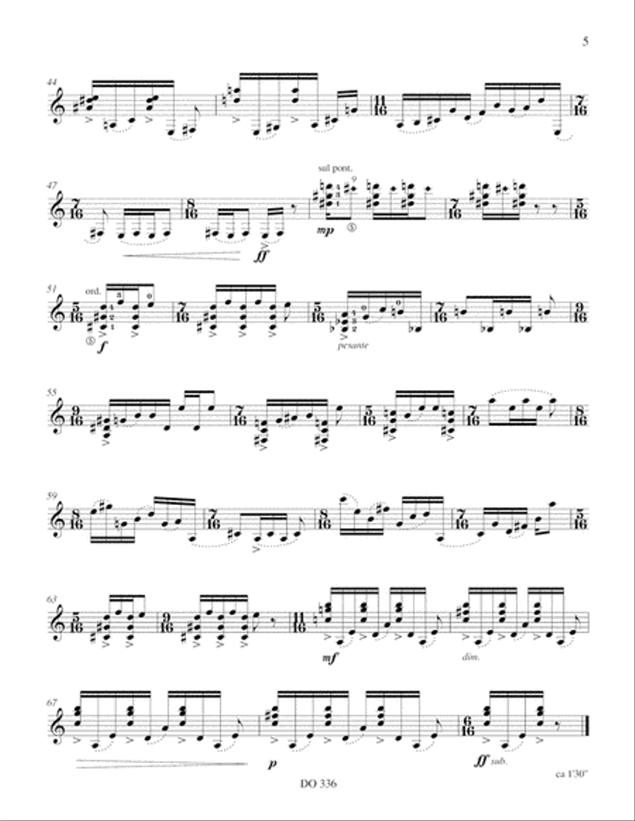 The Falcon's Eye Classical Guitar scores gallery preview page 5