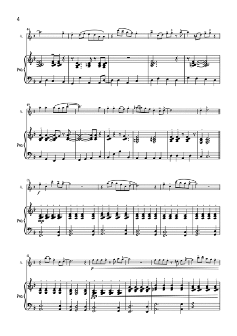 We Three Kings Flute Solo scores gallery preview page 4