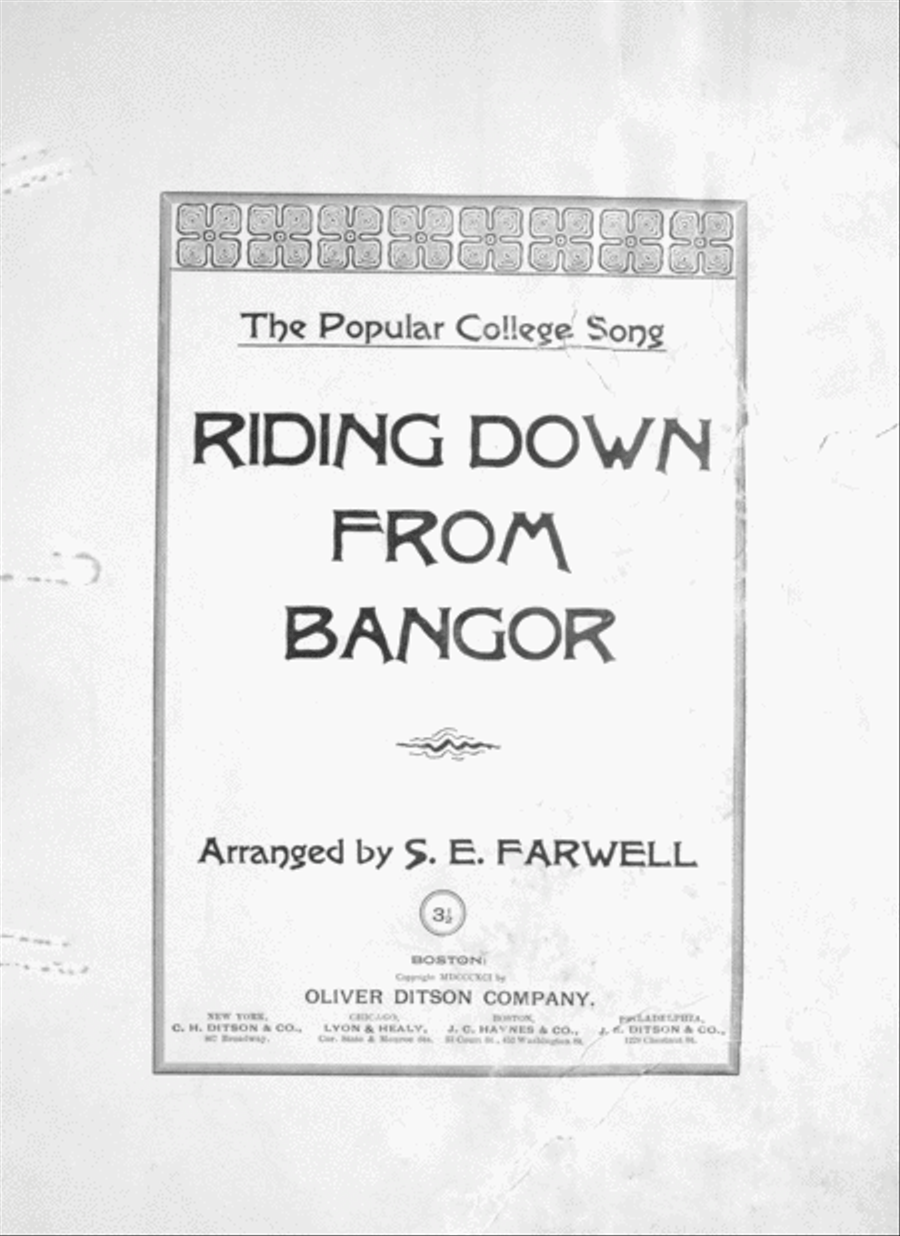 Riding Down From Banjor Voice scores gallery preview page 1
