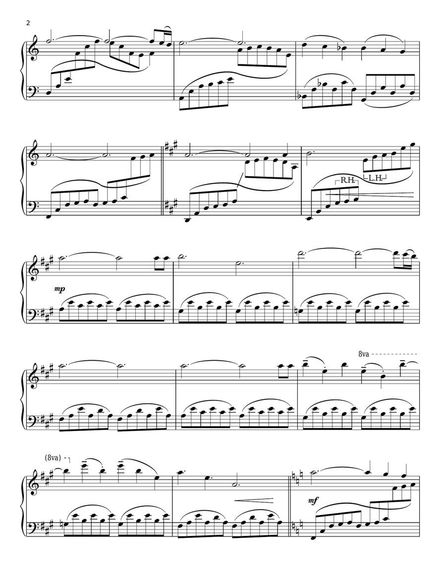 Mozart Piano Solo scores gallery preview page 2
