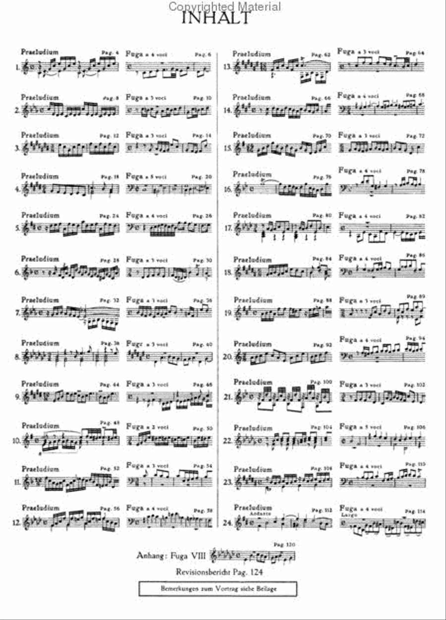 Well-Tempered Clavier - Volume 1 Harpsichord scores gallery preview page 2