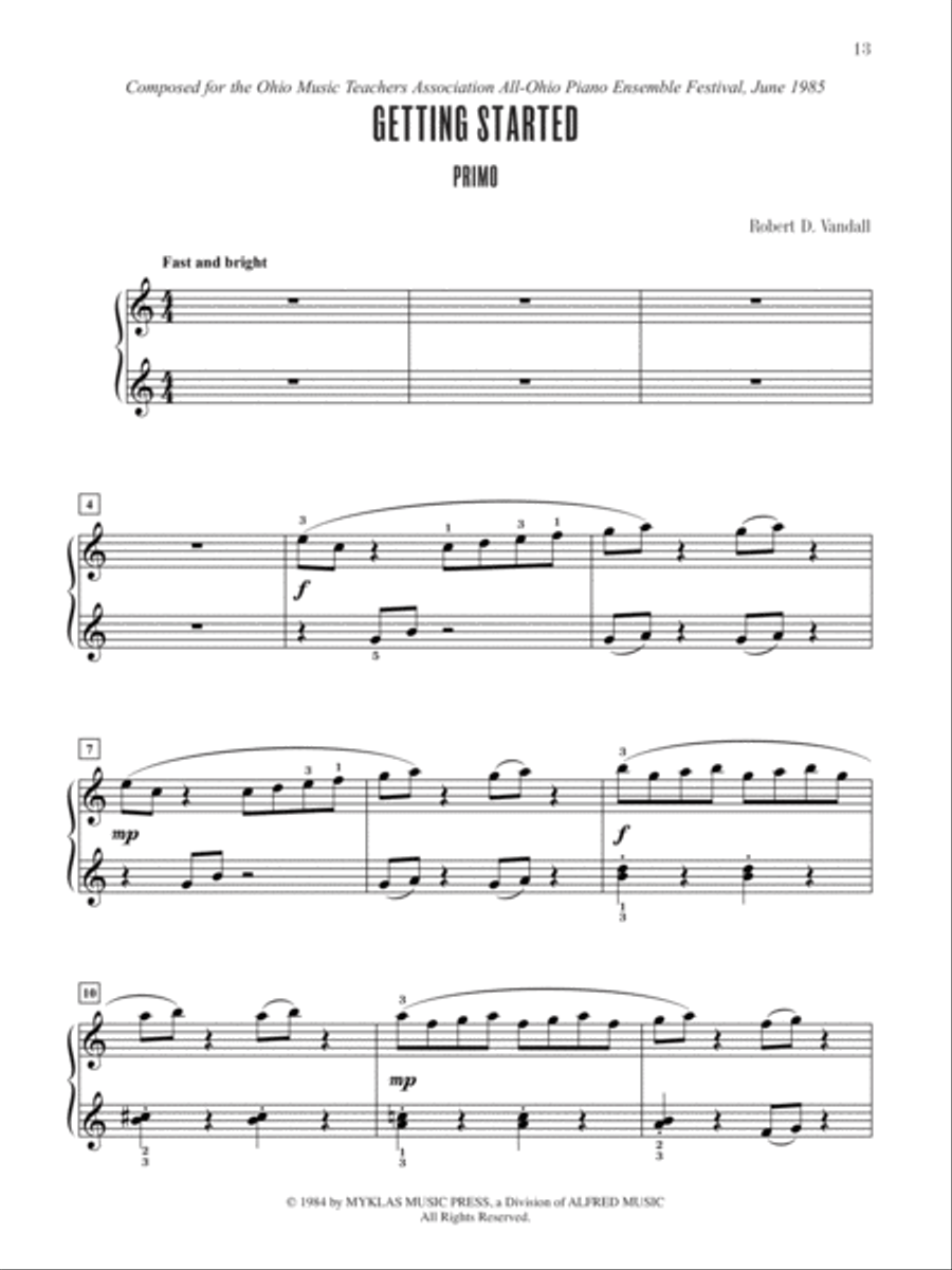 Contest Winners for Two, Book 4 Small Ensemble scores gallery preview page 5