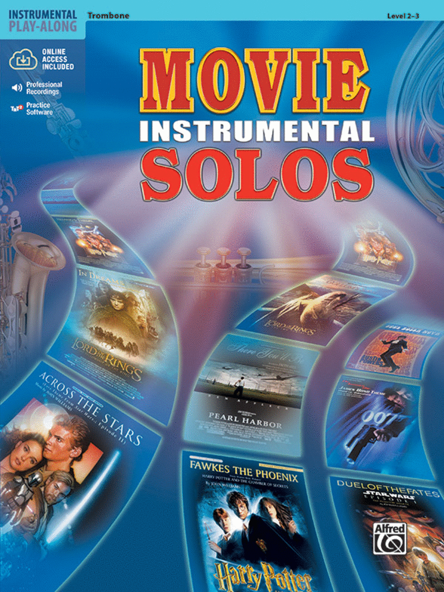 Movie Instrumental Solos - Trombone (Book and Online Audio) Trombone Solo scores gallery preview page 1