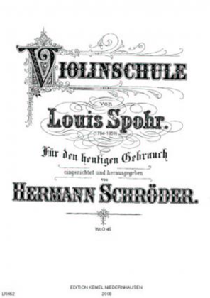 Book cover for Violinschule, WoO 45 Schröder, Hermann, ed