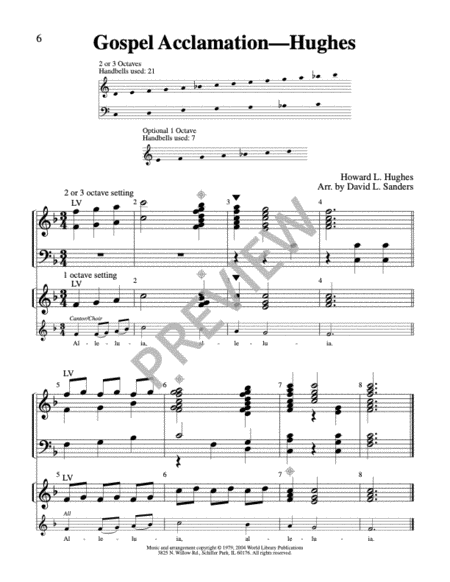 Gospel Acclamations for Handbells