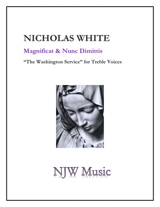 Book cover for Magnificat and Nunc Dimittis for Treble Voices - The Washington Service