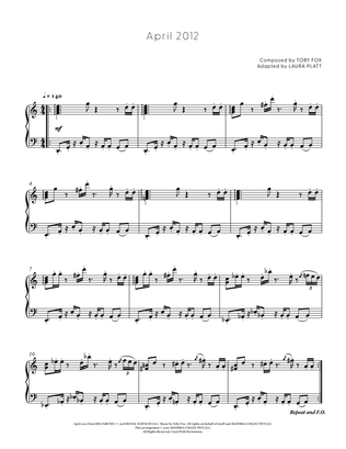 April 2012 (DELTARUNE - Piano Sheet Music)