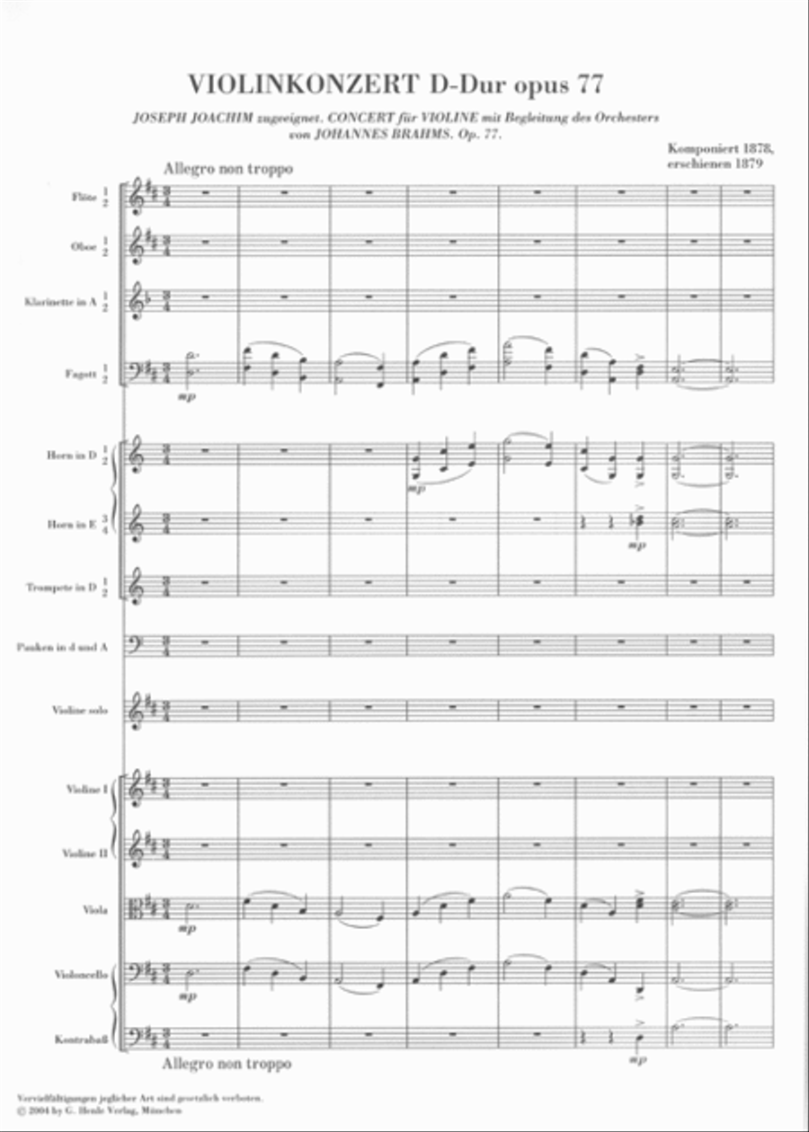 Violin Concerto Op. 77 Orchestra scores gallery preview page 2