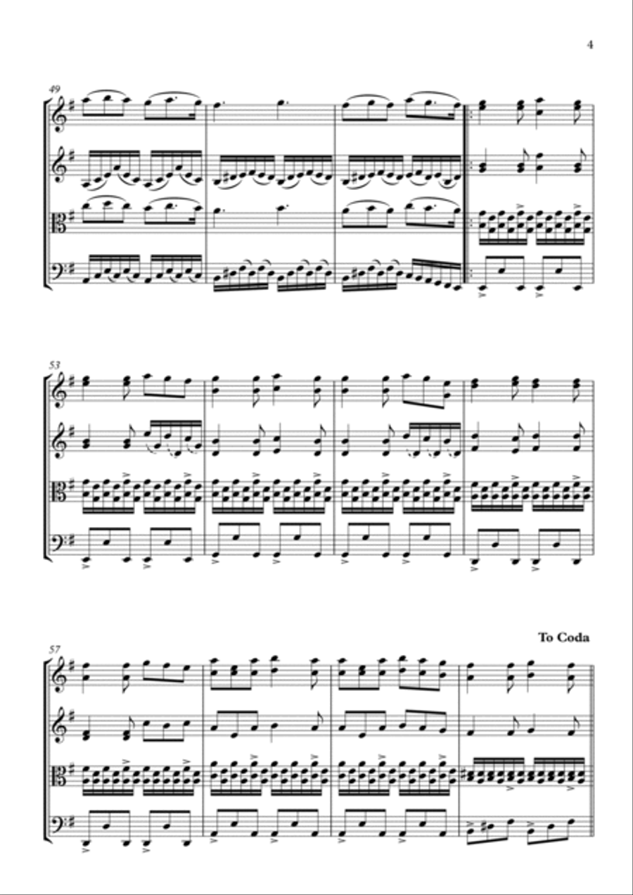 La Noyee String Quartet scores gallery preview page 5
