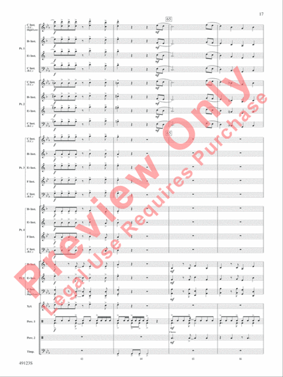 Flamingo Road Flamingo Road Concert Band scores gallery preview page 18
