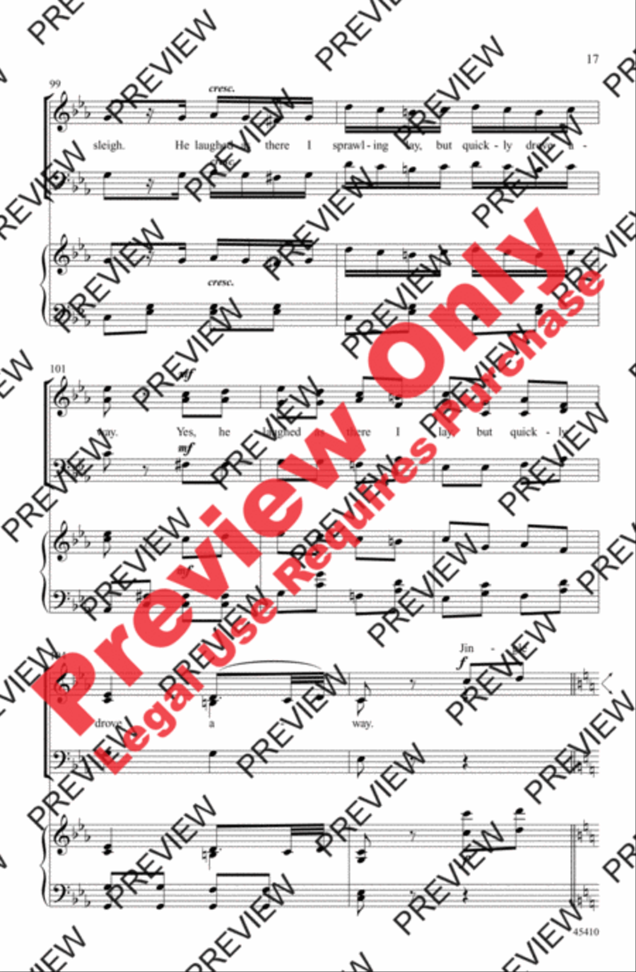 Jingle Bells Rondo 3-Part scores gallery preview page 17
