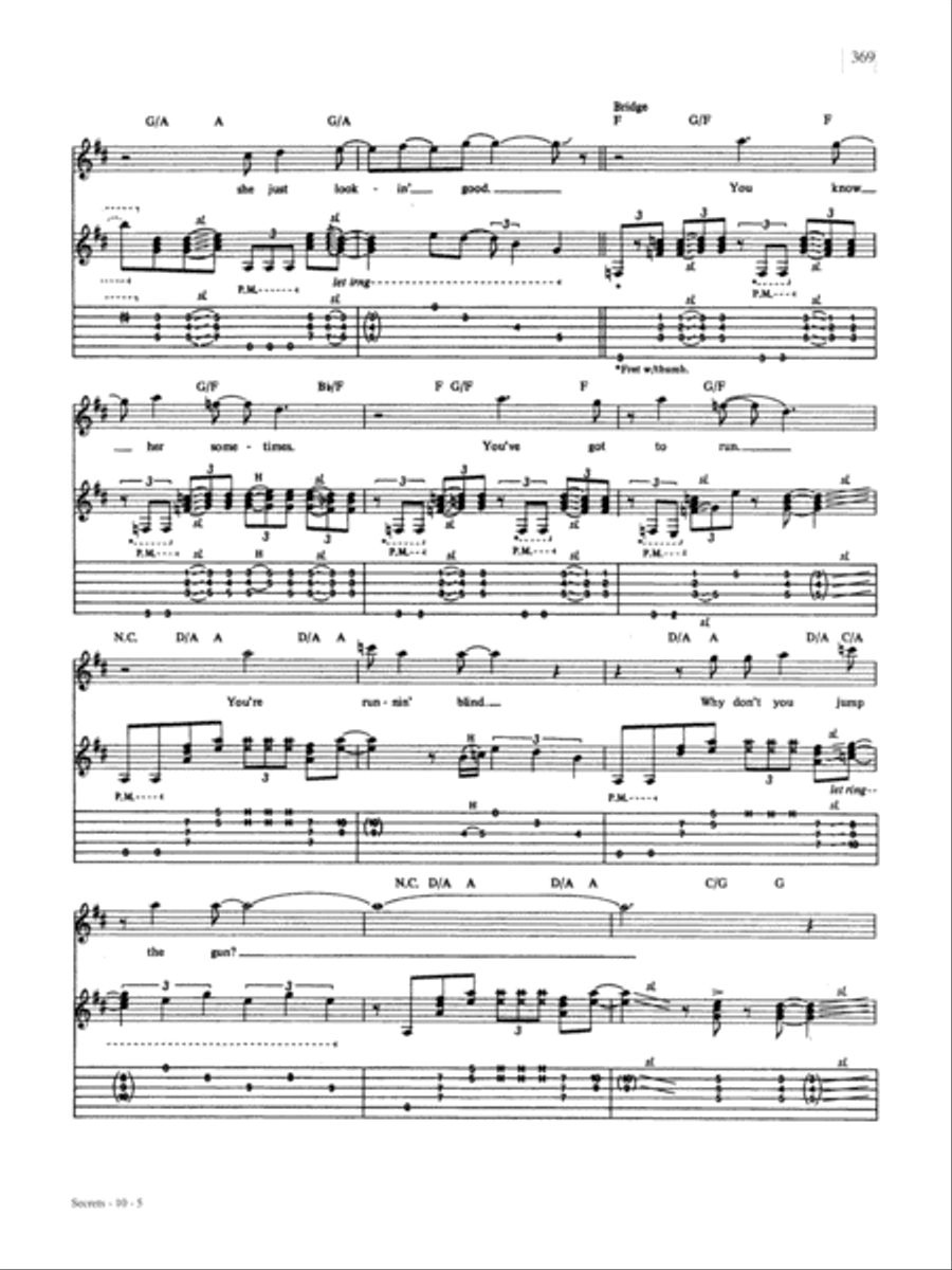 Secrets Guitar Tablature scores gallery preview page 5
