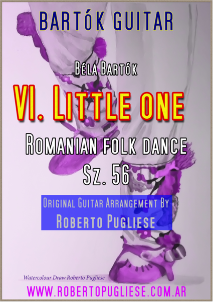 VI. Little one - Romanian Folk Dances, Sz. 56. For GUITAR CONCERT image number null