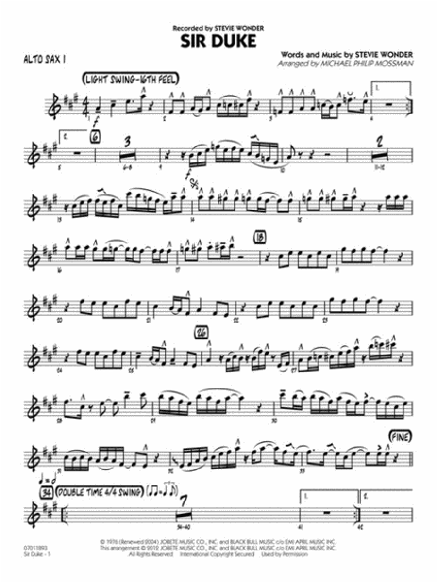 Sir Duke Jazz Ensemble scores gallery preview page 3