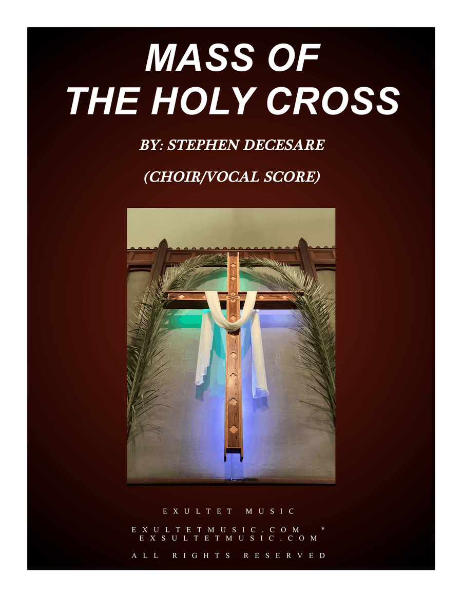 Mass of the Holy Cross (Choir/Vocal Score) 4-Part scores gallery preview page 1