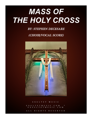 Book cover for Mass of the Holy Cross (Choir/Vocal Score)