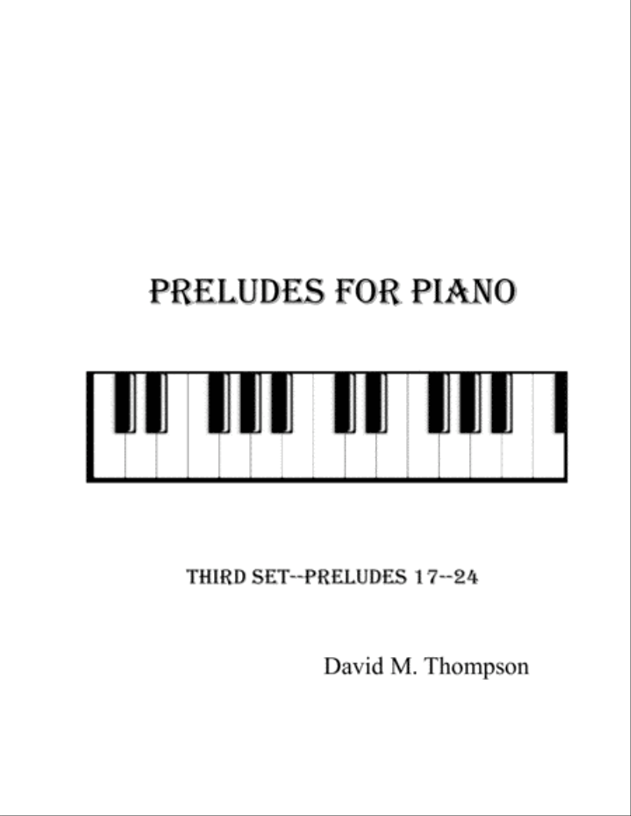 Preludes for Piano--Third Set Piano Solo scores gallery preview page 1