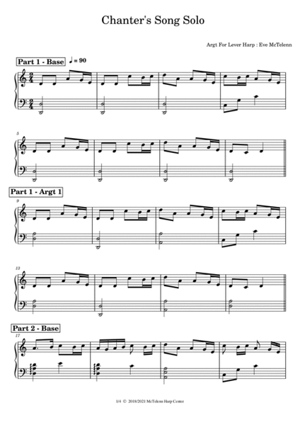 Chanter's Song - intermediate & 34 String Harp | McTelenn Harp Center image number null