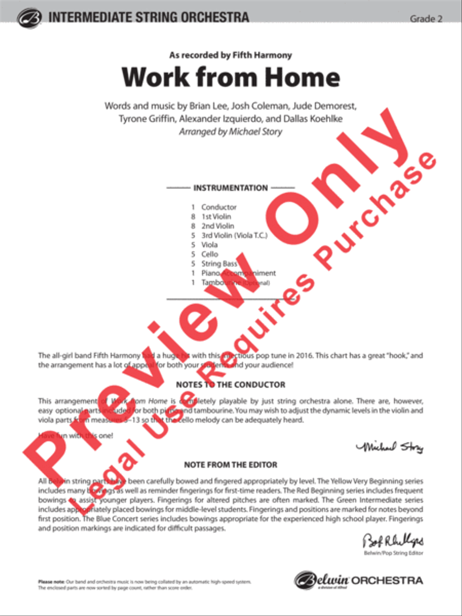Work from Home String Orchestra scores gallery preview page 2