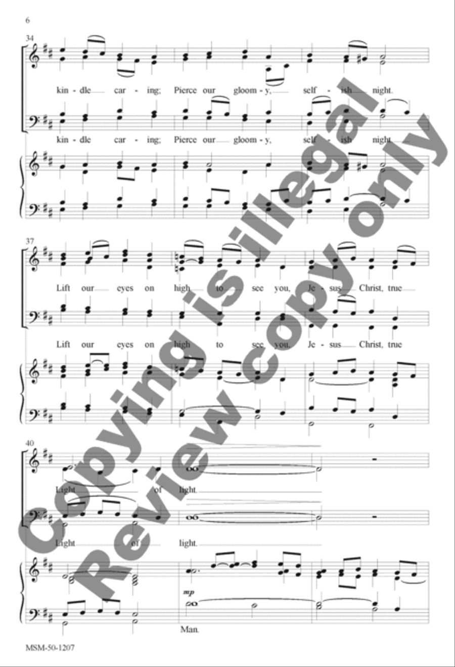 Candle Carol 4-Part scores gallery preview page 6