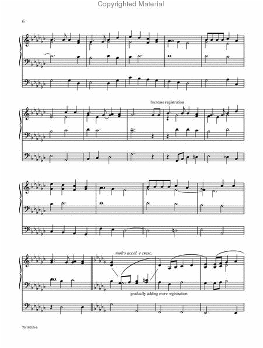 Three Preludes on American Hymns Organ Solo scores gallery preview page 4