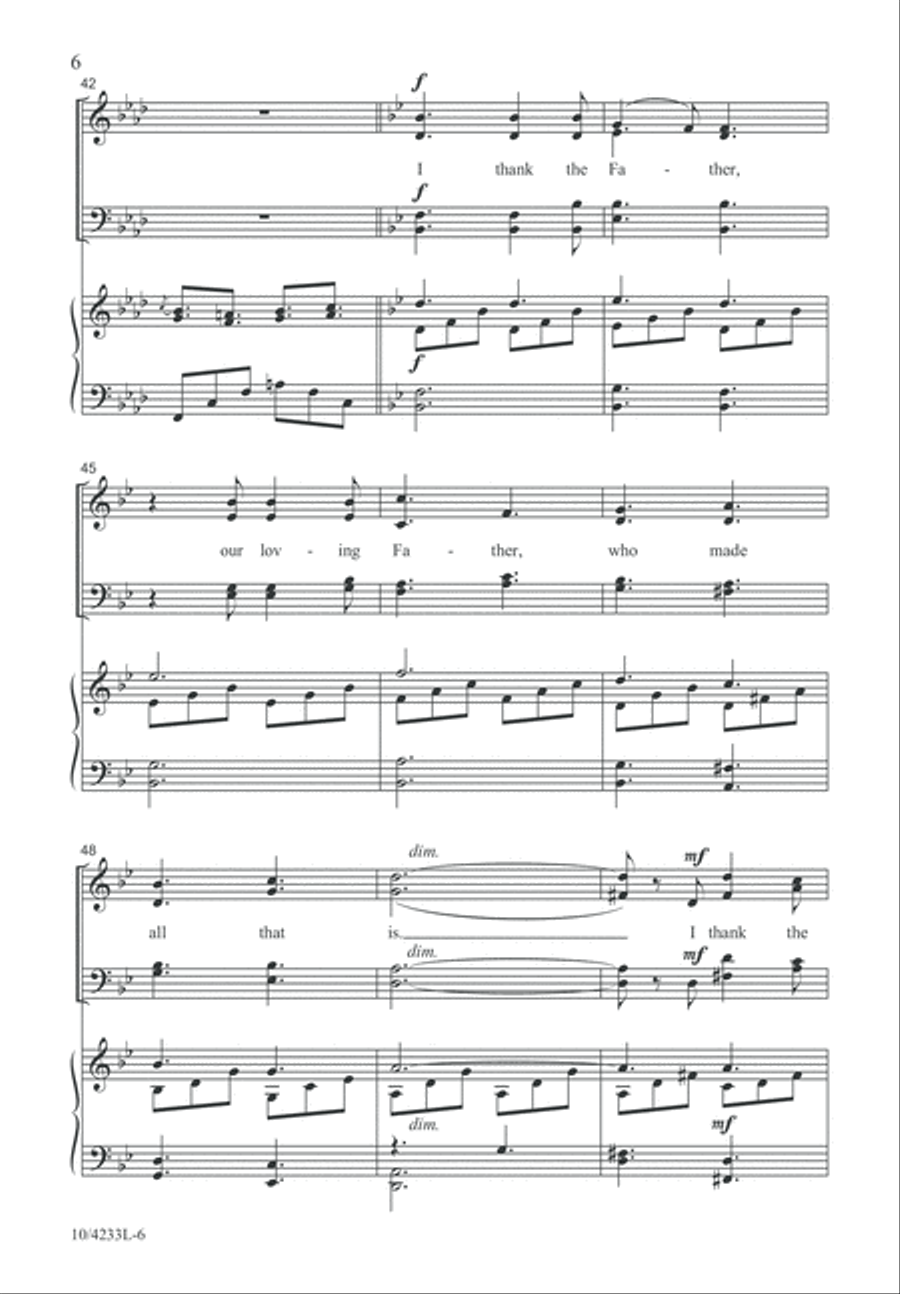 I Thank the Father I Thank the Father 4-Part scores gallery preview page 6