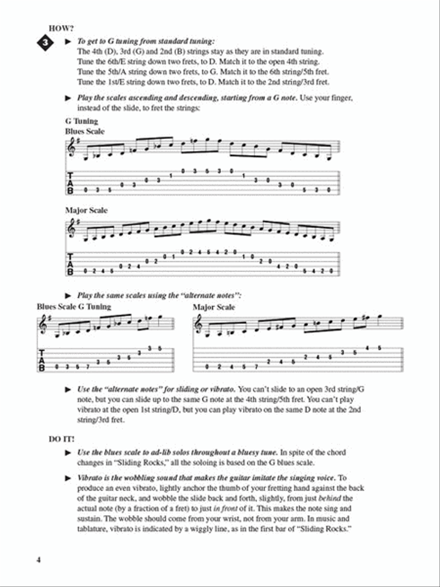 Fretboard Roadmaps – Slide Guitar Electric Guitar scores gallery preview page 4