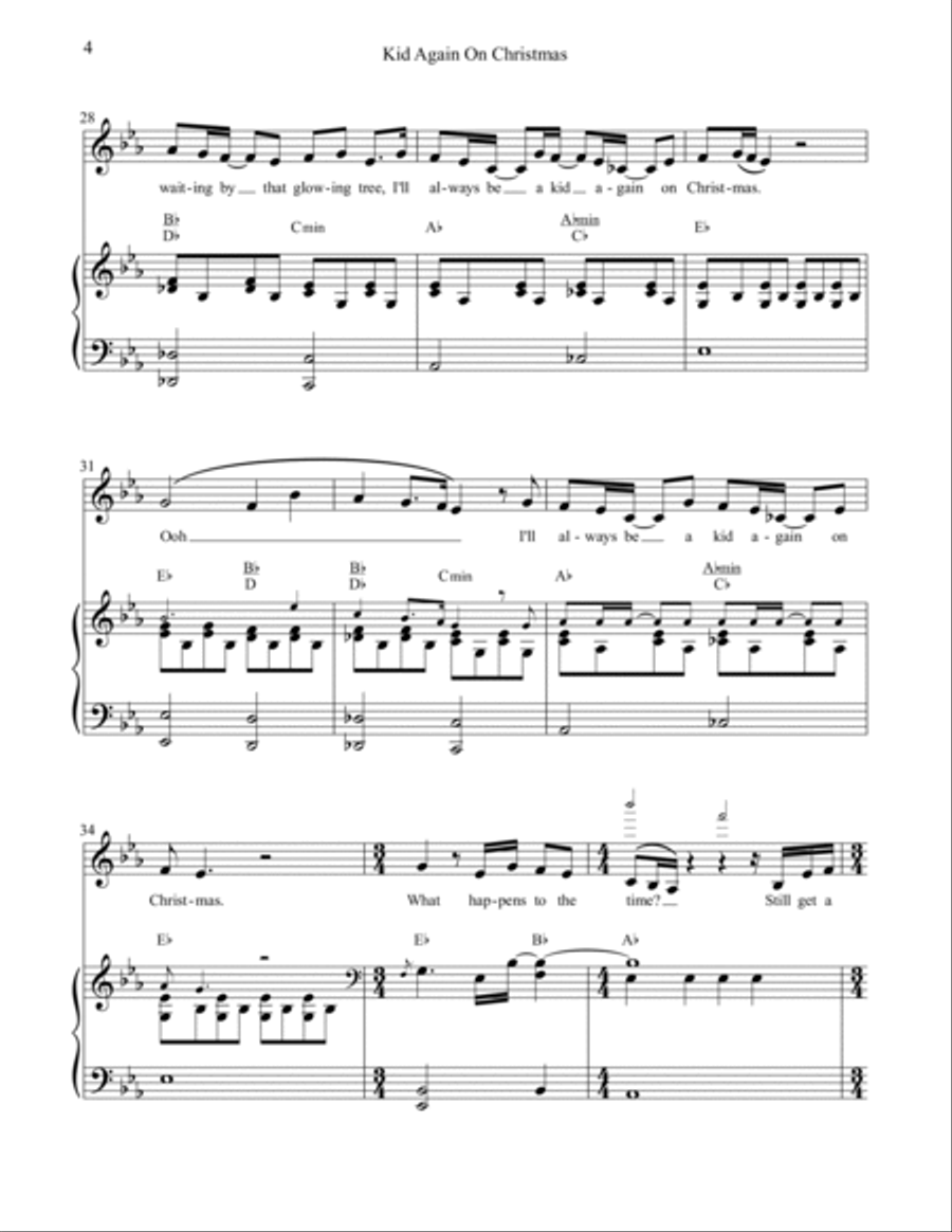 Kid Again On Christmas Voice scores gallery preview page 4