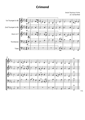 Crimond - Hymn Tune for Brass Quintet (with descant)