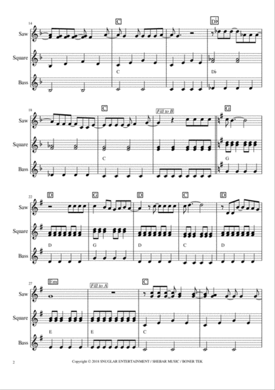 Everything Is Awesome (awesome Remixx!!!) Small Ensemble scores gallery preview page 2