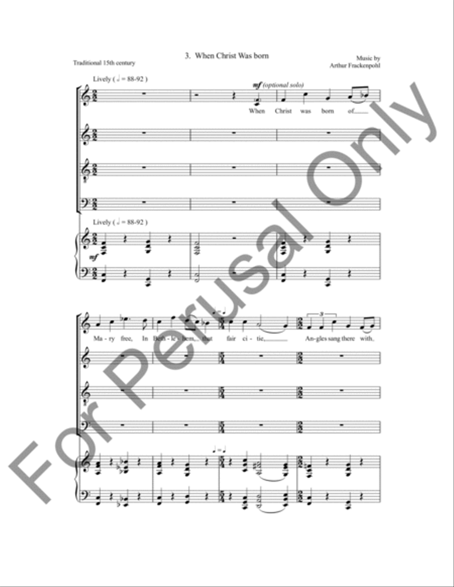 Carol Trilogy 4-Part scores gallery preview page 15
