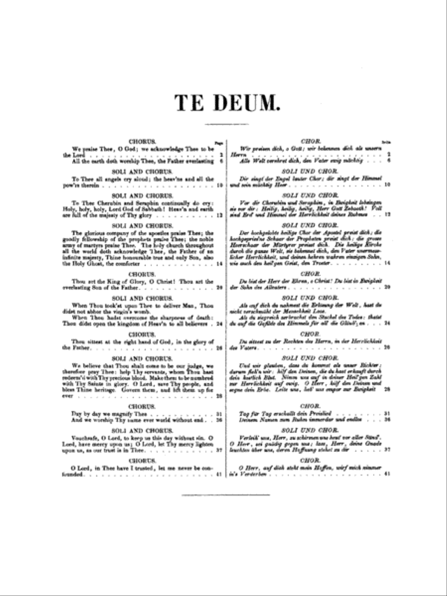 Utrecht Te Deum and Jubilate (1713) 4-Part scores gallery preview page 5
