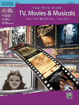 Book cover for Top Hits from TV, Movies & Musicals Instrumental Solos